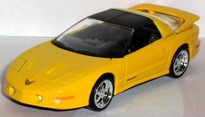 Diecast Muscle Car Model, White & Red with Blue Stripes and Race Graphics