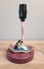 Disney Princess Jasmine Figural Table Lamp with Teal Peacock Shade — listing 5