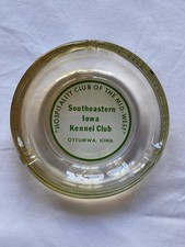 1960 Kennel Club Dog Show Smoked Glass Trinket Tray, Sixtieth Anniversary October 1960, listing 6