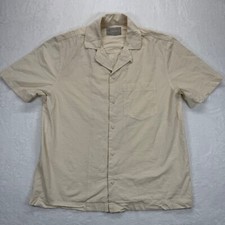 Everlane Cropped Camp Collar Short Sleeve Shirt