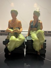 Alexander Backer Co. Mid-Century Egyptian Revival Female Head Bookends, Pair — listing 5