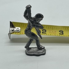 Antique Lead Flat Toy Soldiers, WWI North Africa Colonial Set — 19 Khaki Infantry & 7 African Warriors (1 inch tall) — listing 6