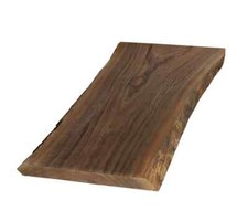 Handmade Live-Edge Wood Slab Wall Clock with Epoxy Resin Finish and Roman Numerals — listing 2