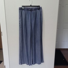Women's Red-Orange Wide-Leg Elastic-Waist Pull-On Palazzo Pants, Size 16 — listing 6