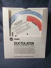 Trane Ductulator Air Duct Sizing Calculator (English and SI Metric Units) with Sleeve — listing 6