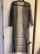 Impulsive Rainbow Multicolor Chunky Knit Fringe Duster Cardigan