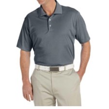 Adidas Golf ClimaLite Men's Short-Sleeve Polo Shirt, Gray, Size L — listing 2