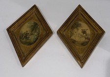 Pair of Gilt Figural Wall Plaques with Medieval King and Bearded Knight Busts — listing 4