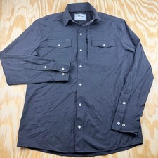 Poncho Men's Short-Sleeve Western Pearl-Snap Performance Fishing Shirt, Lavender, XXL — listing 6