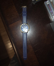 Bulova Marine Star Chronograph Men's Watch, Blue Dial, Rubber Strap — listing 5