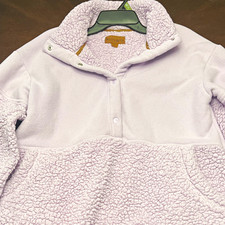 Koolaburra by UGG Plaid Sherpa Quarter-Zip Pullover, Women's Size 1X