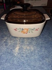 Corning Ware Abundance (Fruit Basket) Pattern Casserole Dish — listing 3