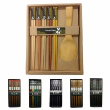 Set of 4 Bamboo Chopsticks with Floral Print Tops — listing 6