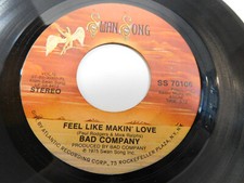 Bad Company "Feel Like Makin' Love" / "Wild Fire Woman" 7" 45 RPM Single (Swan Song SS 70106) — listing 3