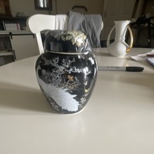 Japanese Porcelain Baluster Vase with Hand-Painted Pastel Floral Design — listing 2