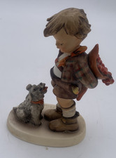 Goebel Hummel "Puppy Love" Figurine (HUM 1) - Boy Violinist with Dog — listing 5