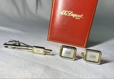 S.T. Dupont Gold-Tone Rectangular Cufflinks with 'D' Monogram