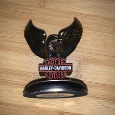 Harley-Davidson Chrome Eagle Figurine with Bar & Shield Emblem on Weighted Base Harley-Davidson licensed stamp/date — listing 4