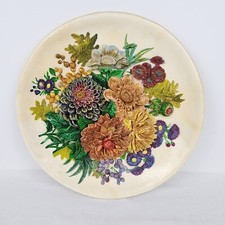 Bossons Chalkware Floral Wall Plaque with Chrysanthemums — listing 4
