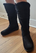 Khombu Black Leather Zip-Front Ankle Boots, Men's Size 8.5 M, Made in Brazil, listing 6