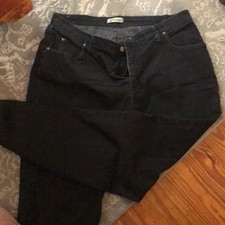 Riders by Lee Relaxed Fit Black Denim Jeans, Misses Size 16P — listing 5