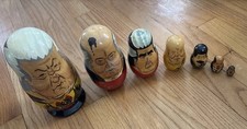 Russian Political Leaders Hand-Painted Matryoshka Nesting Doll Set (5-Piece) — listing 6