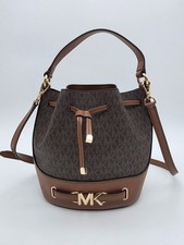 Michael Kors Reed Belted Pebbled Leather Tote in Pink, listing 6