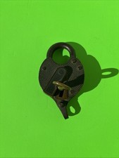 Vintage Victorian-Style Double Heart Brooch with Chained Padlock and Key — listing 5