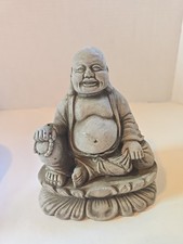 Cast Stone Seated Meditating Buddha Garden Statue, Bhumisparsha Mudra — listing 4