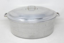 Grand Prize Miracle Maid Cast Aluminum Oval Dutch Oven Roaster with Lid