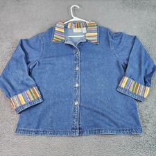 1980s/1990s Vintage New Identity Southwestern Tapestry Cropped Jacket with Concho Button, Size M/L — listing 4
