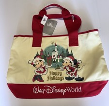 Disney Parks Mickey Mouse Ornament Holiday Christmas Canvas Tote Bag — listing 5