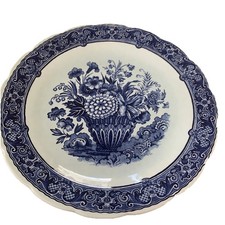 Royal Sphinx Maastricht Delft Blue Transferware Flared Trumpet Vase — listing 5