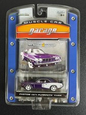 Diecast Muscle Car Model, White & Red with Blue Stripes and Race Graphics — listing 3