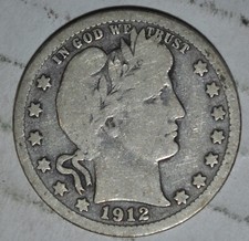 1912-S Barber Silver Quarter Dollar — listing 6