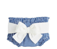 Baby Two-Piece Diaper Set - Sleeveless Top with Café/Coffee Embroidery & Green Gingham Bloomers, 18M — listing 5