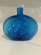 Blenko #6310 Wayne Husted 5-Bubble Decanter in Turquoise — listing 2