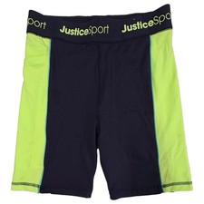 Justice Sport Girls' Neon Palm Tree Print Athletic Running Shorts, Size XLP (16P/18P) — listing 4