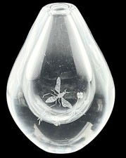 Orrefors Sven Palmqvist Smokey Charcoal Art Glass Vase, Signed 3918/138 — listing 4