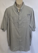 Columbia PFG Omni-Shade Short Sleeve Fishing Shirt, Blue — listing 6