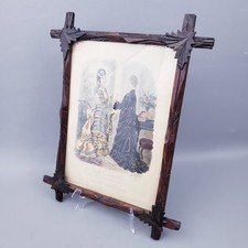 Antique Hand-Colored French Fashion Plate Engraving from La Mode Illustrée — listing 2