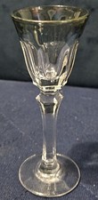 Pair of Mid-Century Hourglass-Form Shot / Cordial Glasses (Clear and Yellow) — listing 4