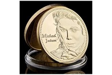 Michael Jackson Commemorative Gold-Plated Novelty Coin/Medallion in Capsule — listing 6