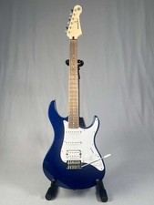 Yamaha Electric Guitar in Metallic Blue Burst, Stratocaster-Style with HSS Pickup Configuration