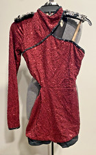 Balera Dancewear Gold Sequin Camisole Dance Leotard, Child Large (LC) — listing 6