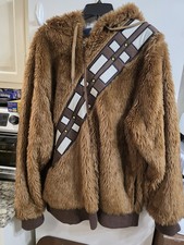 Star Wars Chewbacca Faux Fur Hooded Costume Sweatshirt with Bandolier Design — listing 2