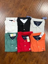 Nautica Men's Classic Fit Pique Polo Shirt, Coral/Salmon Red, Size XXL — listing 4