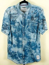 Buffalo David Bitton Men's Striped Button-Down Shirt Size M — listing 5