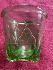 Vintage Depression Glass Green Uranium Glass 1-Cup Measuring Cup with Embossed Measurements — listing 5
