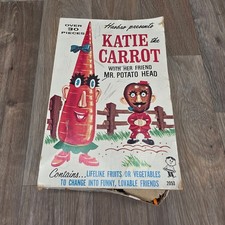 Vintage Hasbro Katie the Carrot with Mr. Potato Head Play Set, Boxed (No. 2053) Complete with all/most pieces